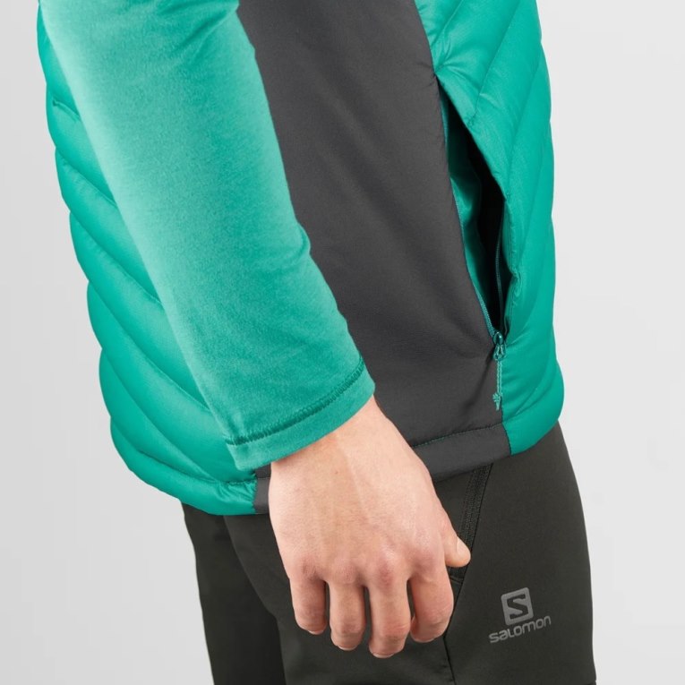 Salomon Essential Xwarm Down Zateplené Vesty Panske Zelene | SK 9ABFOS